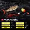 Robotic Swimming Fishing Electric Lures 5.12" USB Rechargeable LED Light