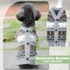 TENGZHI Dog Christmas Sweater Classical Argyle Knitted Cat Ugly Xmas