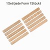 Quartzman 10 Pieces Wood Clay Roller Pattern Modelling 5.9 Inch