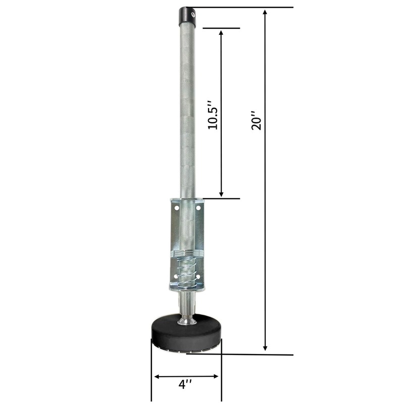 Ladder Leveler Pair with Rubber Feet Orange,Adjustable Ladder Leg Leveler