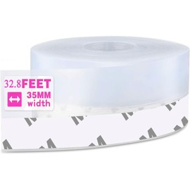 Door Weather Stripping Door Seal Strip Window Seal Silicone Sealing Tape for Door Draft Stopper Adhesive Tape for Doors Windows and Shower Glass Gaps,32.8 Feet Silicone Seal Strip