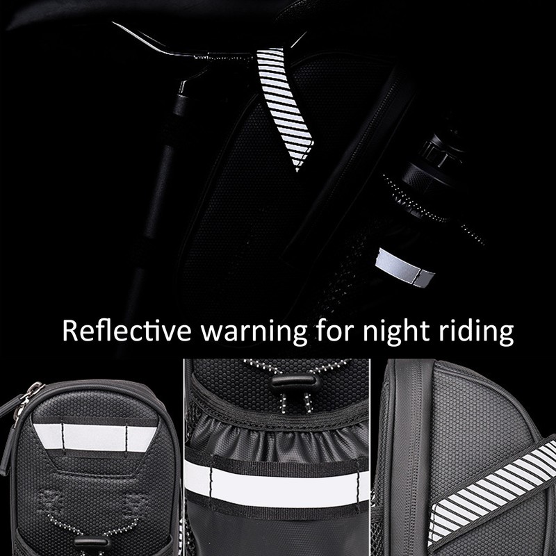 WHEEL UP Portable Waterproof Bike Saddle Pouch with Water Bag