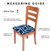 Gute Stretch Printed Chair Seat Covers with Elastic Ties and