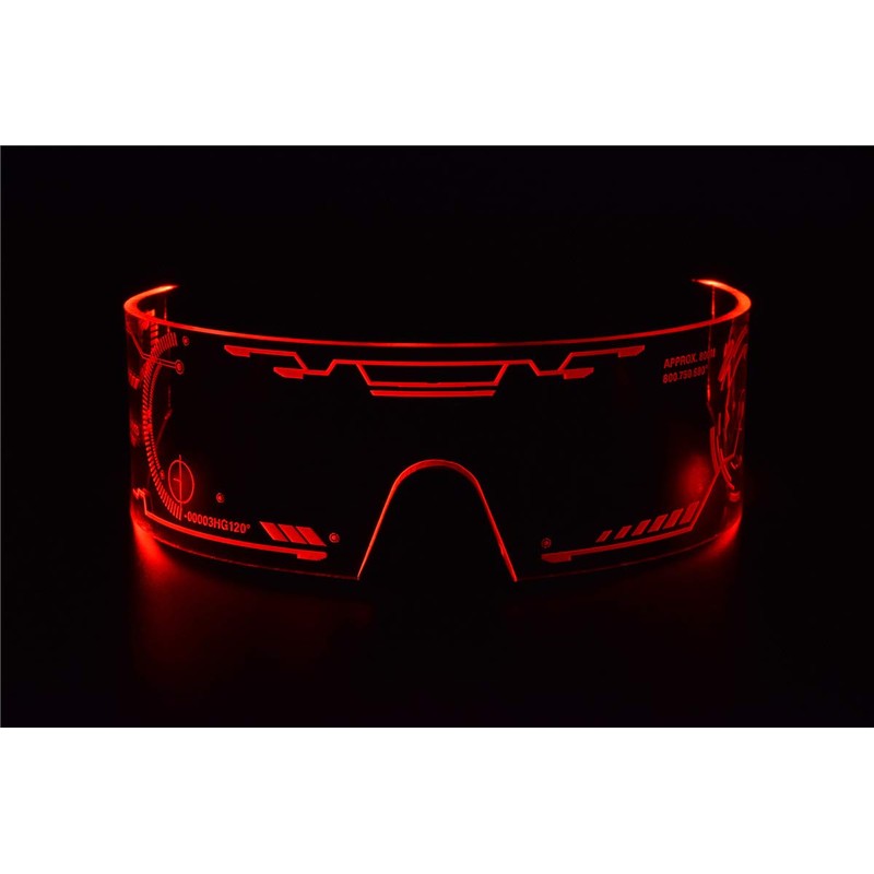 ASVP Shop Cyberpunk LED Visor Glasses - Perfect For Cosplay