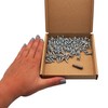 SKIR'CO (100 pcs) Zinc Plated Steel Wood Screws 4.5 x