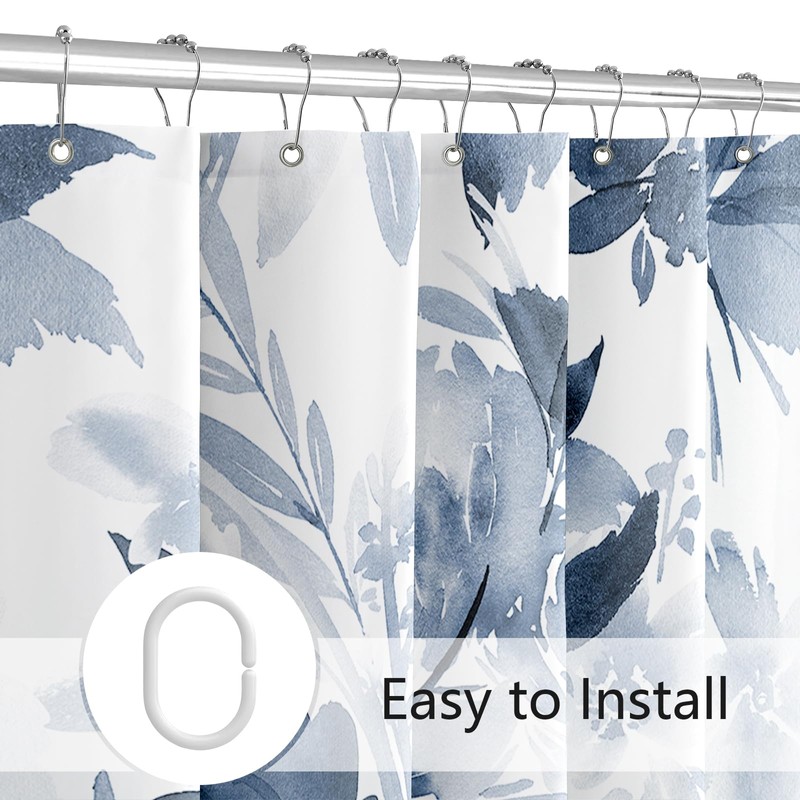 MAYZUS Extra Long Shower Curtain 72 x 84 Inch, Tall