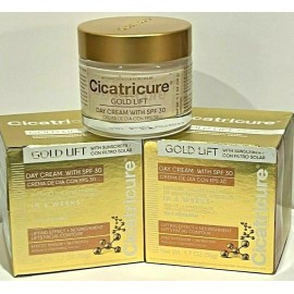 CICATRICURE GOLD LIFT  DAY CREAM SPF 30  50G EACH REDUCE WRINKLES (2 CREAMS)