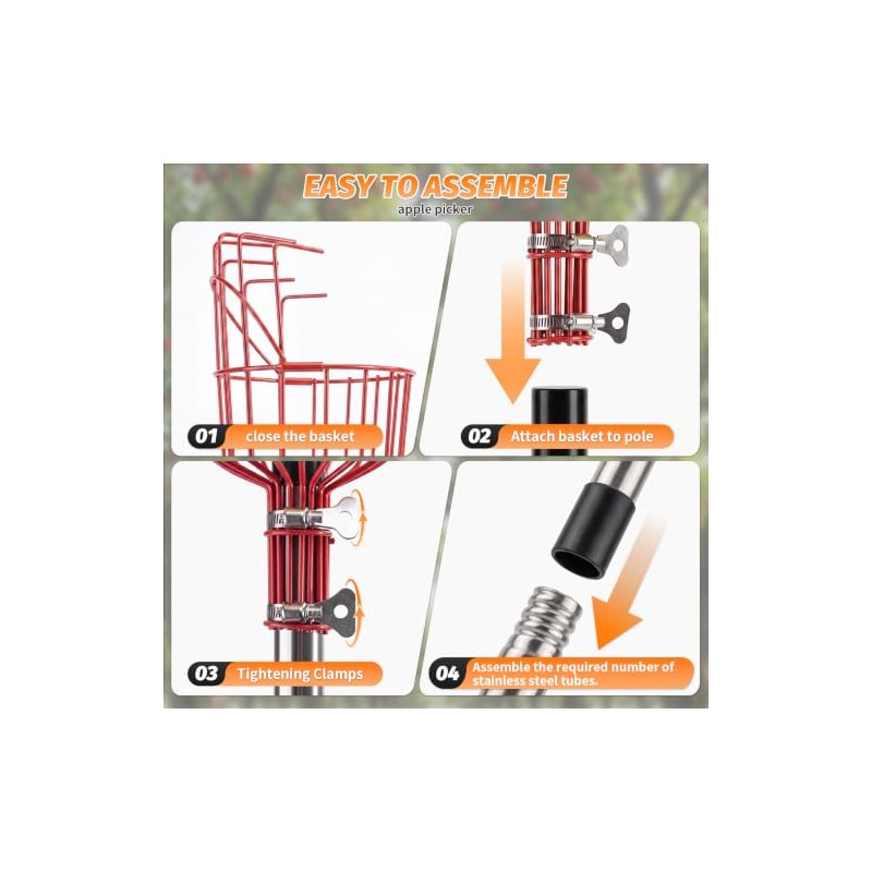 Apple Picker with Telescopic Handle, Apple Picker with Telescopic Handle,Fruit