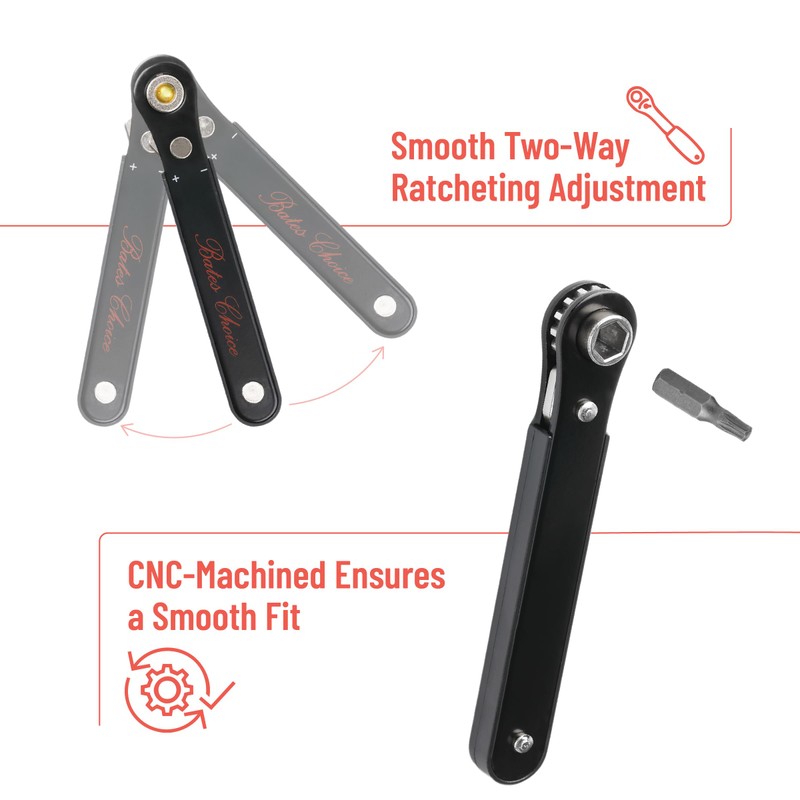 Bates Choice Mini Ratchet Set, 34 pcs, Cr-V Steel, 1/4"