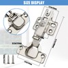 CVIUYO 10 Pcs 35mm Soft Close Kitchen Cabinet Hinges, Concealed