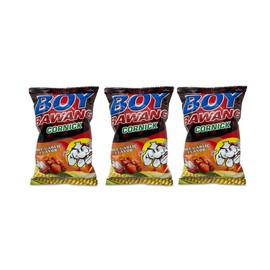 3-packs Boy Bawang, Cornick, Hot Garlic Flavor 100g Ea by Boy Bawang