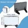 4 Pack Sublimation Slate Rock Blanks with Black Display Stand,