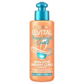 L'Oréal Paris Elvital Leave-In Conditioner for Defined Curls, Anti-Frizz Hair Treatment for More Swing and Grip, Dream Length Curls Non-Stop Dreamy Curls, 1 x 200 ml