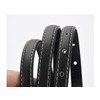 Yuangu Women Skinny Leather Belt Thin Waist Jeans Belt for