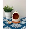 Dexam Porto Terracotta Ribbed Salt Pig - Stone - Spoon