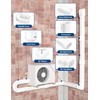 Nouscan 4" 9.5Ft Mini Split Line Set Cover with Flexible