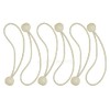 Alion Home Canopy Ball Bungee Cords, 8-Inch, 6-Piece (2, Beige)