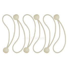 Alion Home Canopy Ball Bungee Cords, 8-Inch, 6-Piece (2, Beige)