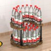 12" Wood Lazy Susan Rotating Spice Rack Spice Turntable Organizer