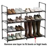FIDUCIAL HOME 4 Tiers Shoe Rack Organizer 16-20 Pairs Stackable