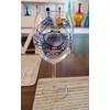 Blue Crab Hand Painted Stained Glass Stemmed Wine Glasses Set