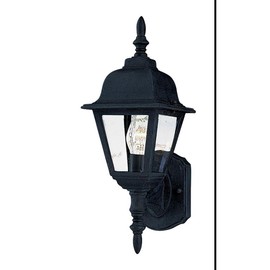 Maxim Cast-1 Light Outdoor Wall Lantern in Early American Style-8 Inches Wide by 17 inches high