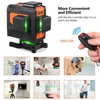 Tacklife 3 x 360 Degree Laser Level Self-Leveling Green Cross
