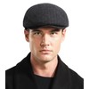 Comilaka Men's Flat Cap Barret Cap Gatsby Peaked Cap Adjustable
