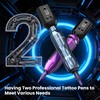 Wormhole Tattoo Kit 2PCS Wireless Tattoo Gun with 2PCS 1,200