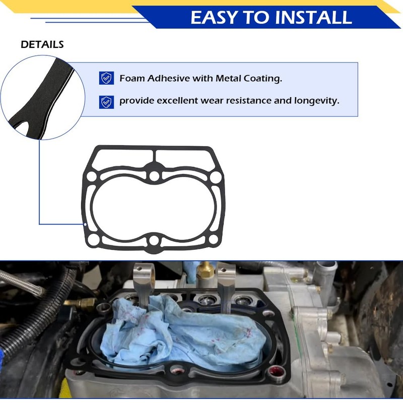 GOLKNHA Top End Cylinder Gasket Kit for Polaris Ranger 800