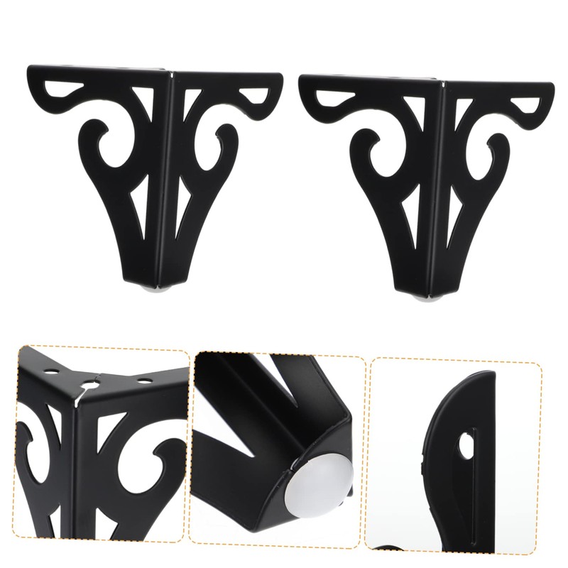 KONTONTY 4 Pcs Iron Sofa Support Legs Strong Cabinet Legs
