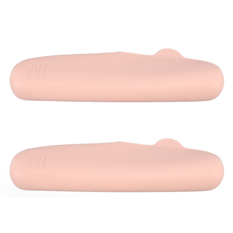 2PCS Silicone Makeup Brush Holder Waterproof Soft Portable Cosmetic Storage