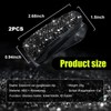 Dickno 2 PCS Bling Sunglasses Holder for Car Sun Visor,