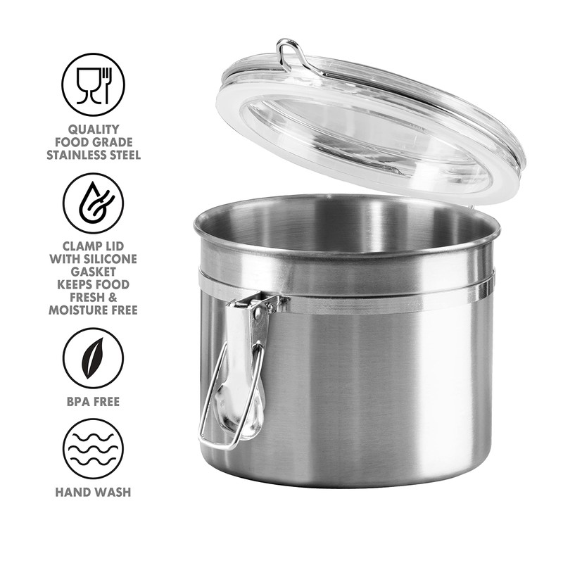 OGGI Stainless Steel Kitchen Canister 26 fl oz - Airtight