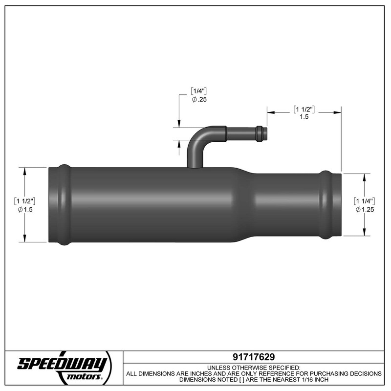 LS Swap Radiator Hose Adapter - Easy Install, Standard Steam