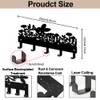 MAYJOYDIY Rabbit Motif Metal Key Hook Blooming Butterfly Coat Rack