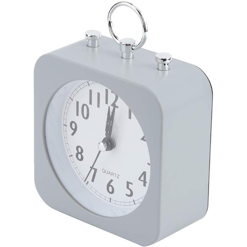Reloj Despertador Retro Vintage Silencioso con Luz Nocturna y Diseño