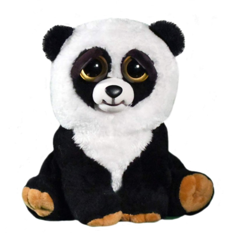 Feisty Pets Black Belt Bobby Plush Stuffed Panda That Turns