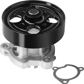 Engine Water Pump with Gasket & Pulley Compatible with Nissan Altima 2002-2013 Rogue 2008-2013 Rogue Select 2014-2015 Sentra 2002-2012 X-Trail, Replace OE 210108J000 21010F461A