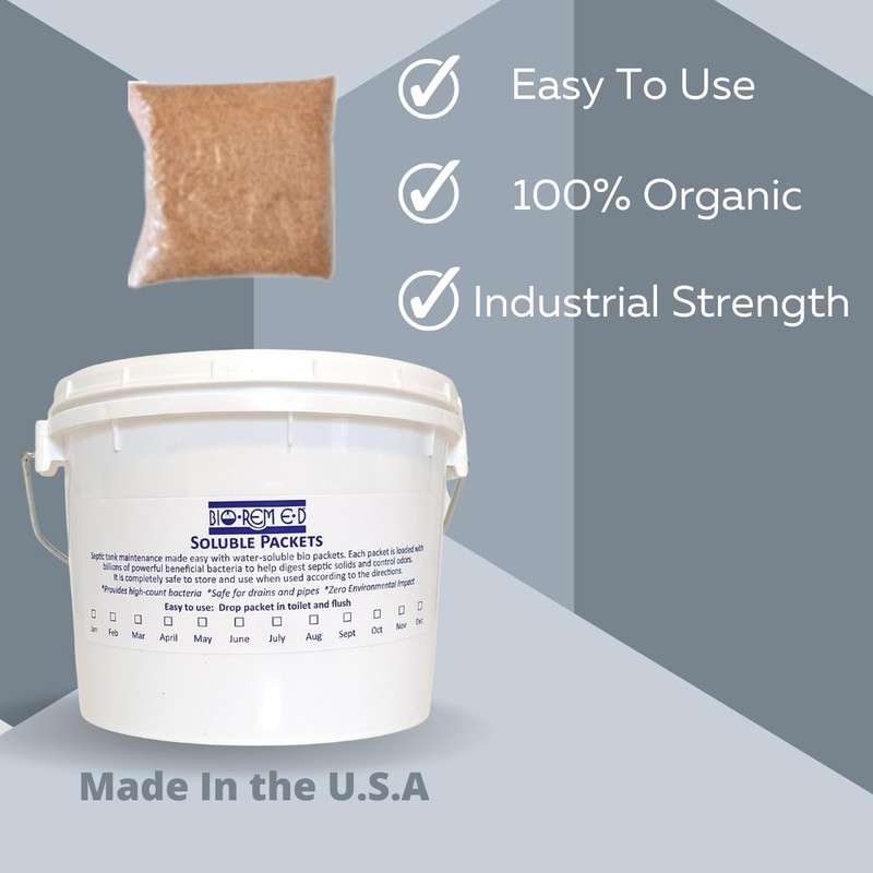 BIO REM E D Industrial Strength Septic Tank Treatment, Flushable