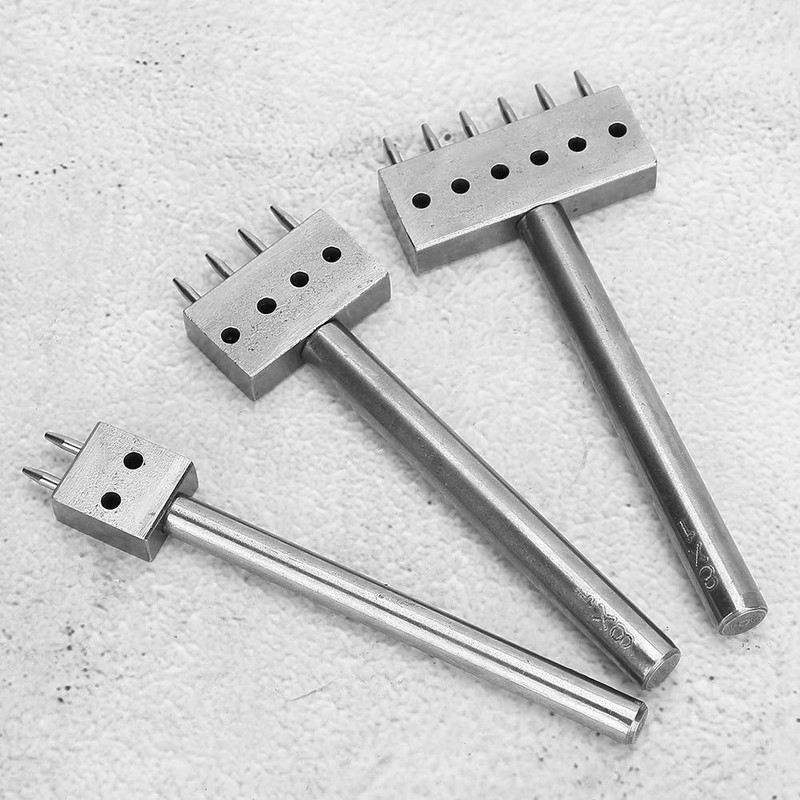3PCS Profession Leather Hole Punch Tools Cutting Stitch for Wallet