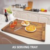 GarveeHome Acacia Noodle Board Stove Cover Wood with Handles for