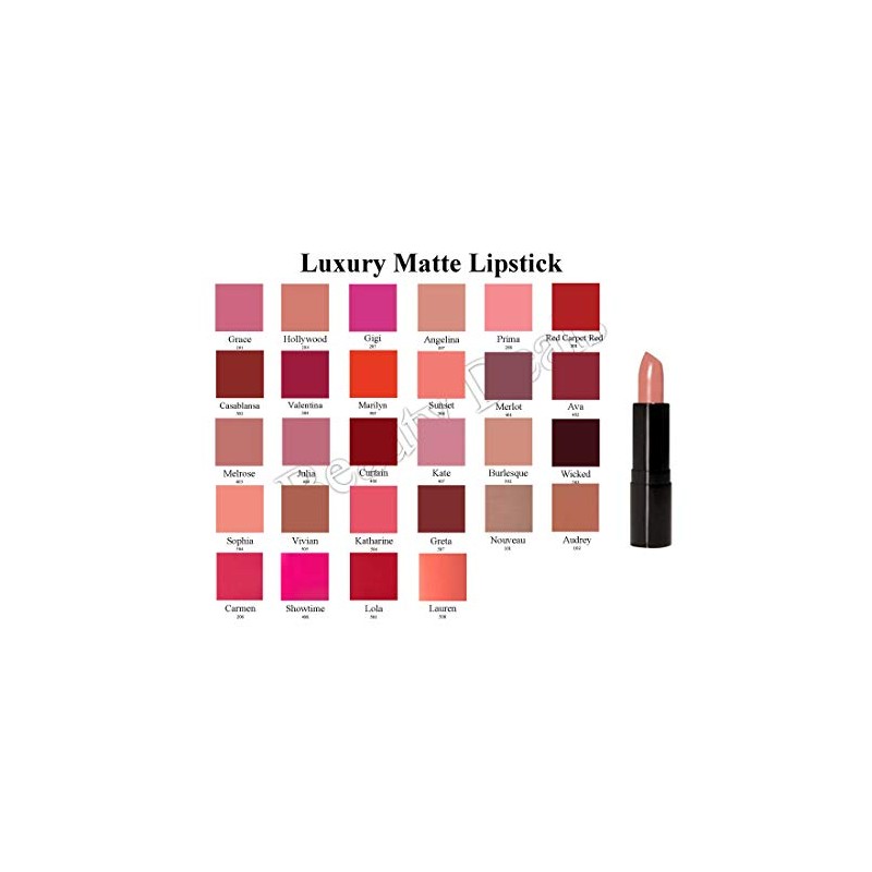 Beauty Deals Luxury Matte Lipstick Luxurious Hydrated Creamy Lipstick (Audrey)