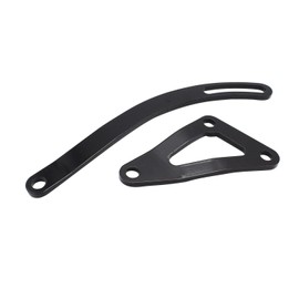 2pcs/Set Black Steel SBM Alternator Bracket Triangle Shaped Bracket Compatible with Small Block Mopar 318 340 360 Engines Chrysler