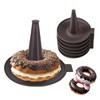 CJQINGRUN 6-Piece Silicone Donut Pan & Bagel Mold Set for