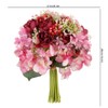 Simulation Wedding Bouquet Beautiful Bridal Holding Flower Wedding DecorationWine Red