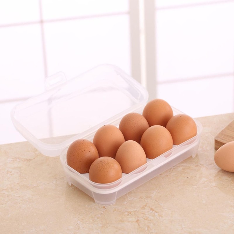 Operitacx 2Pcs Egg Storage Container Egg Holder for Refrigerator for