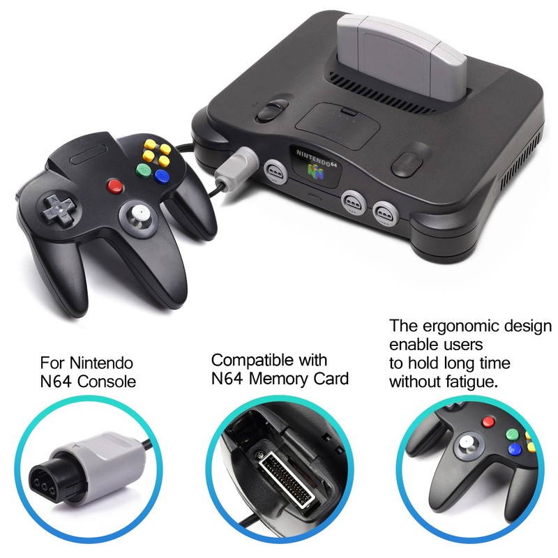 iNNEXT Retro 64 Bit Joypad N64 Controller Wired Gamepad Controller