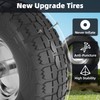 【UPGRADED】4.10/3.50-4 Tire and Wheel Flat Free, 10 Inch Solid Rubber