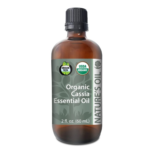 Nature's Oil 100% Pure Certified Organic Cassia Essential Oil - 60ml